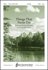 Things That Never Die SATB choral sheet music cover